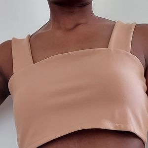 Tan Crop Top